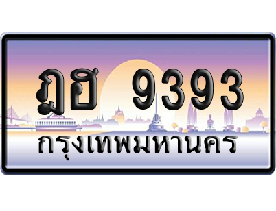 ทะเบียนรถ 9393 ทะเบียน ฎฮ 9393 พร้อมส่งมอบ (เลขมงคล)