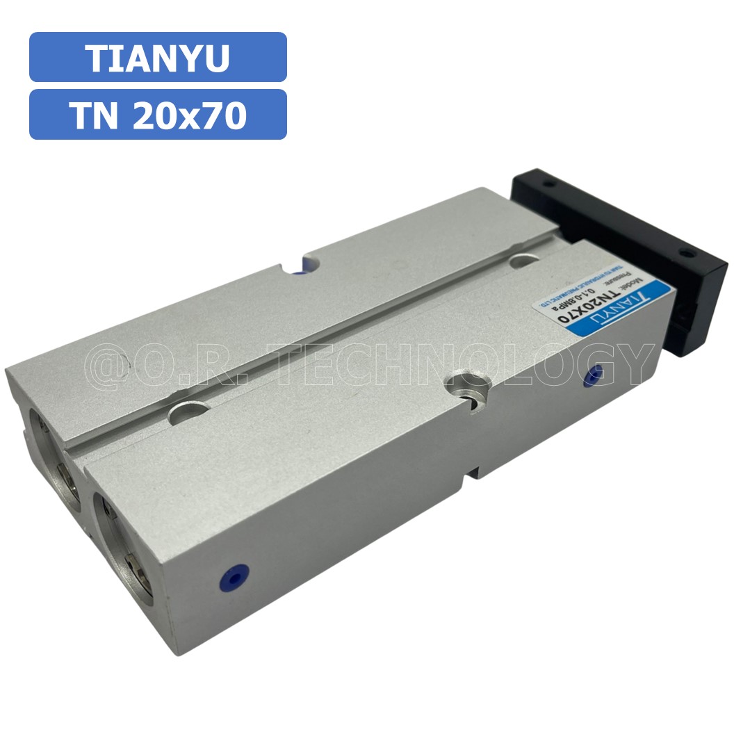 (1ชิ้น) TN 20x70 กระบอกลม แบบแกนคู่ กระบอกลมคอมแพ็ค 2 แกน Twin-Rod Cylinder compact Double-shaft Air Pneumatic