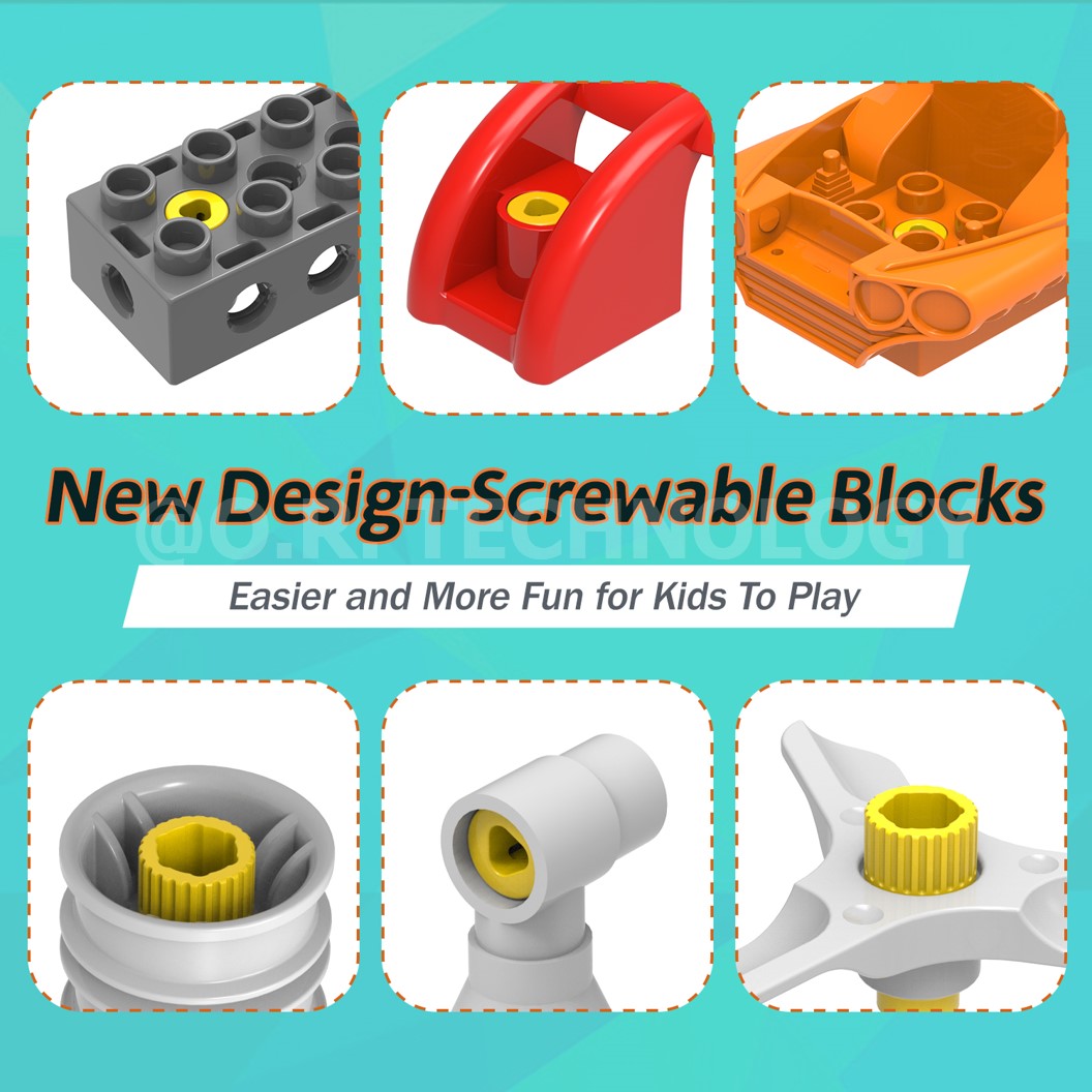 Makerzoid MKZ-OBK-MET Big Building Block ชุดเรียนรู้ เสริมทักษะ หุ่นยนต์ ตัวต่อ ส่งเสริมการเรียนรู้