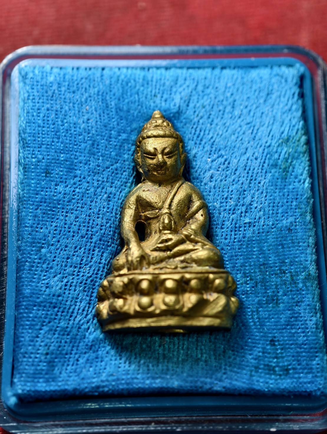 พระกริ่งราชวรเวที วัดช่องลม จ.ราชบุรี ที่ระลึกในงานทะบุญอายุครบ 75 พรรษา พร้อมกล่อง (SKU-13460)