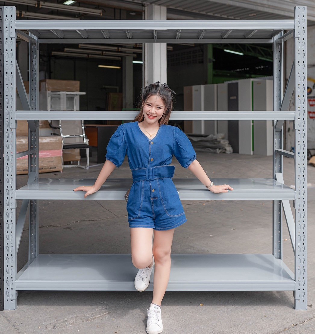 ชั้นวางสินค้า 200x60x200m สีเทาเข้ม สำเนา