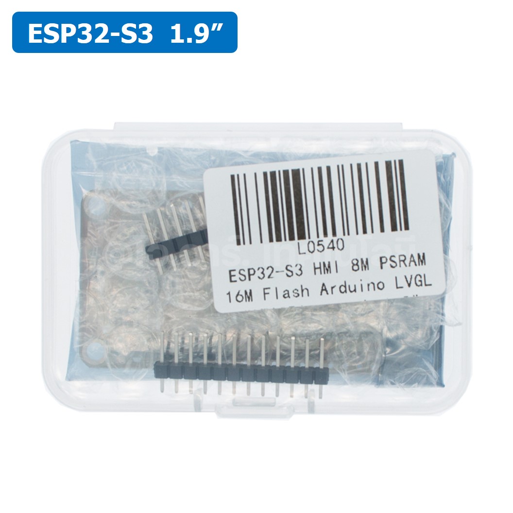 ZP002 ESP32-S3 HMI 8M PSRAM 16M Flash Arduino LVGL LCD IPS 170x320 1.9” EPS32-1732S019 Smart Display ST7789 (No Touch)