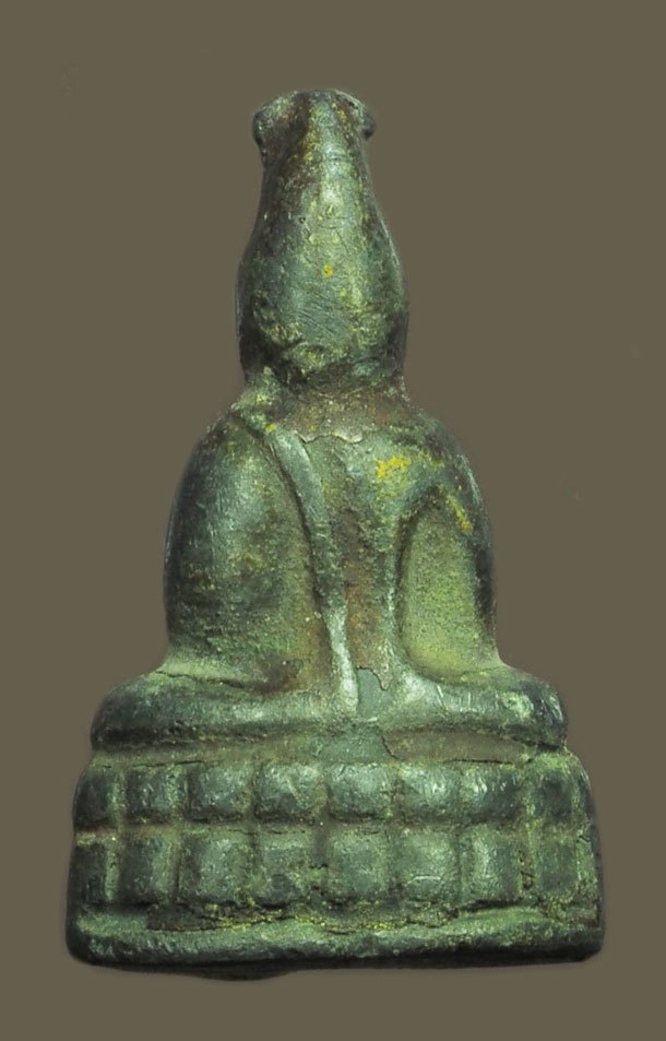 *39542 พระเนื้อชินตะกั่ว หลวงพ่อดำ วัดกุฏี ปราจีนบุรี ยุค ปี 24XX 8