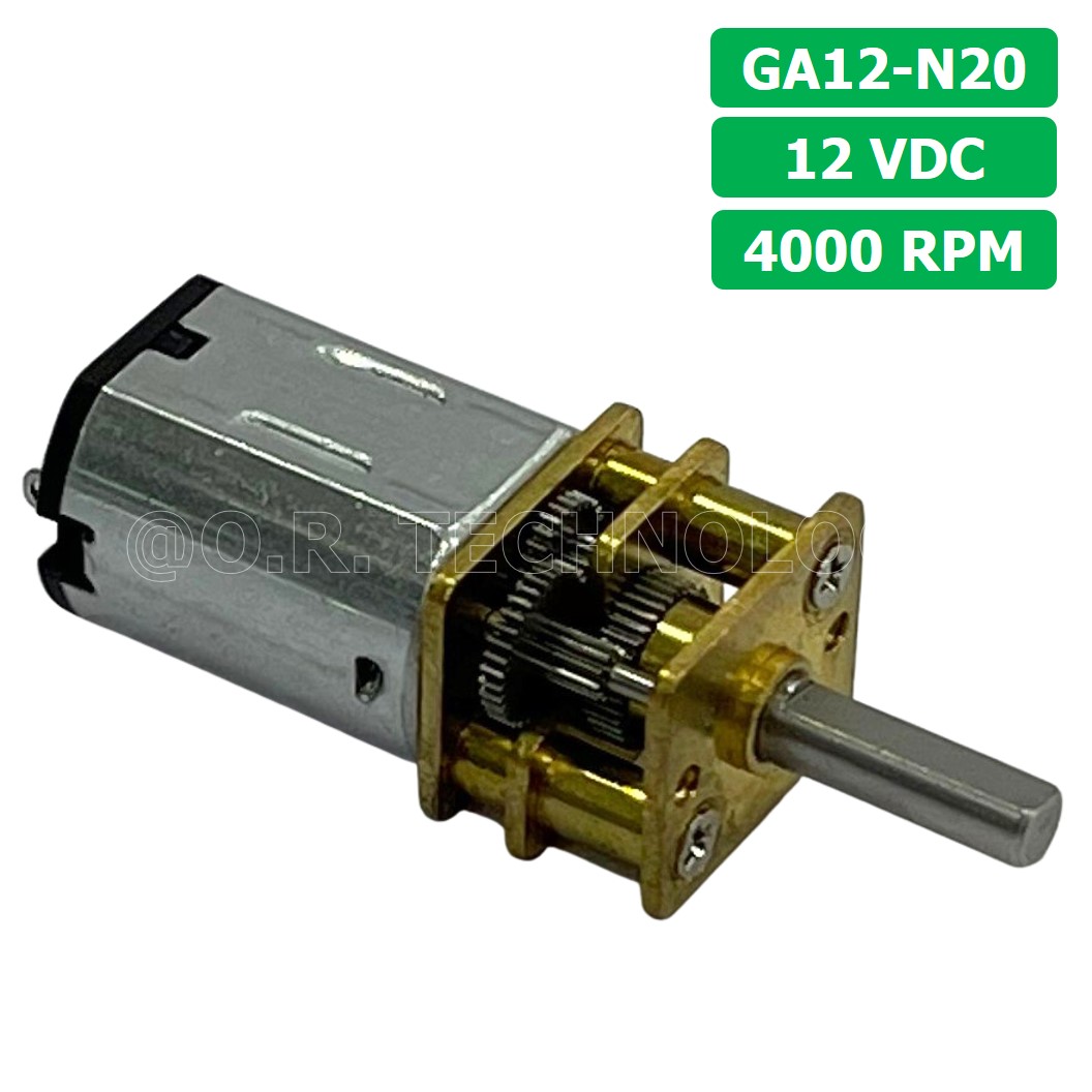 (1ชิ้น) JB294 มอเตอร์ มอเตอร์เกียร์ N20 12VDC 4000RPM Micro Gear Motor DC แกนขนาด 3mm D Shaft มอเตอร์ทดเฟือง GA12-N20 ไมโครมอเตอร์ มอเตอร์ขนาดเล็ก