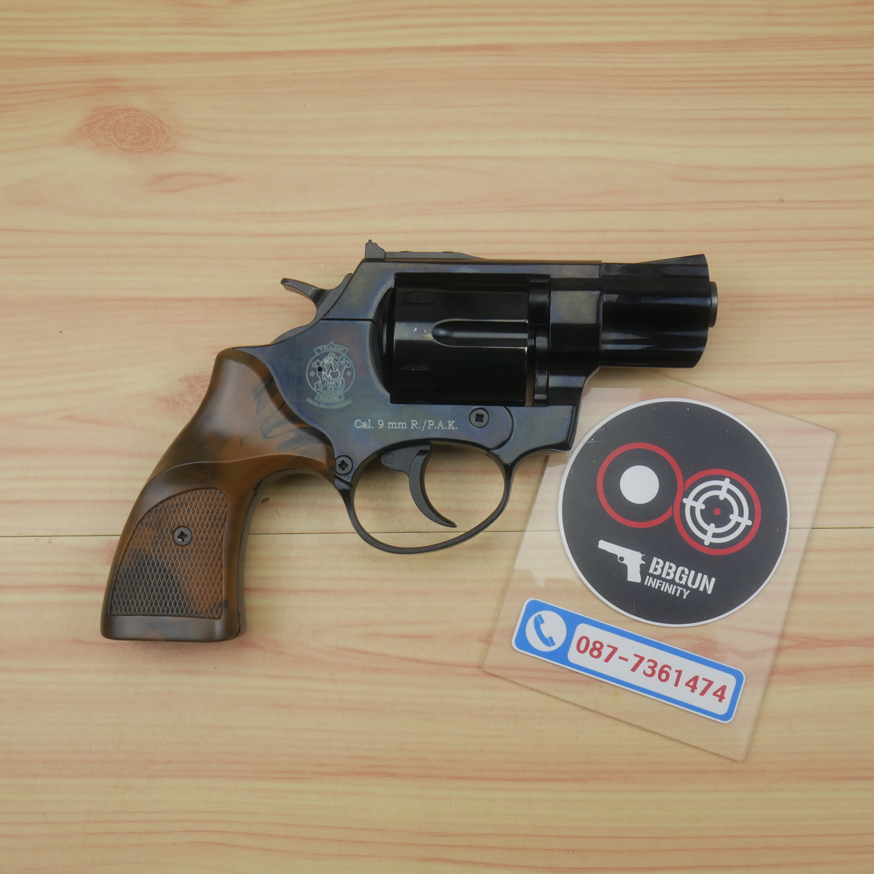 Ekol Lite แบลงค์กัน ลูกโม่ 2 นิ้ว สีดำ (Black) Smith & Wesson blank gun Revolver 2 inch