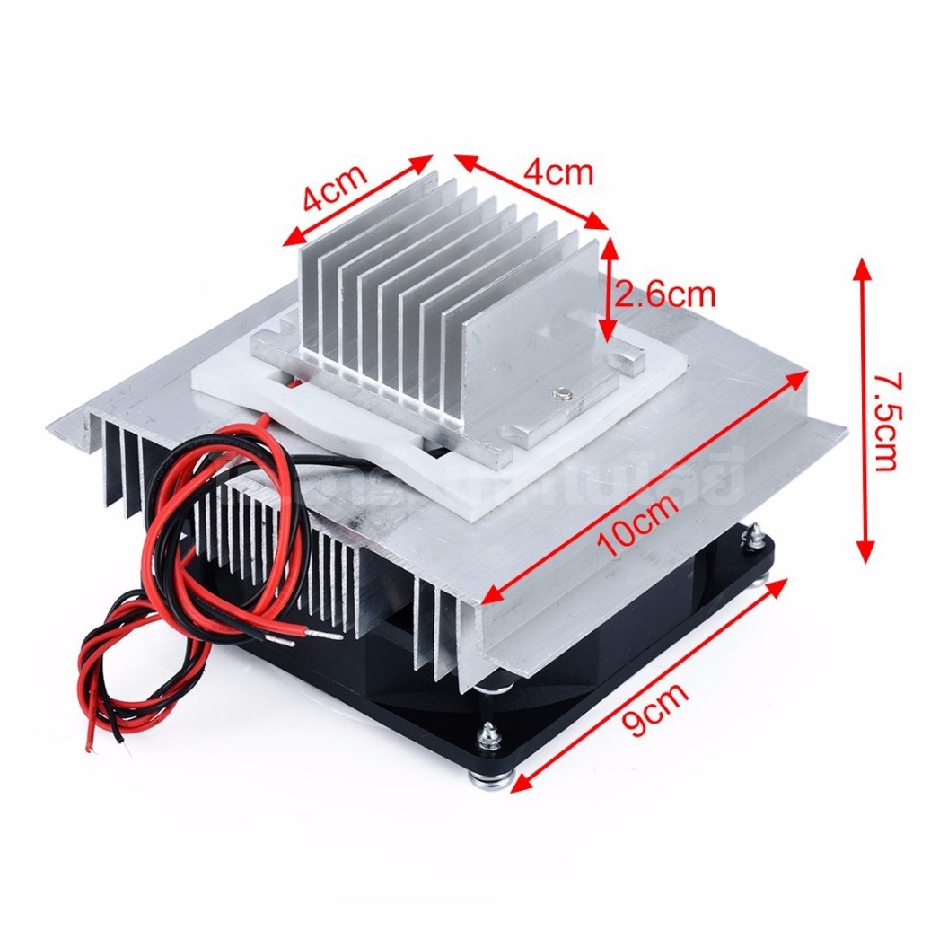 TEC001+AB038 ชุดทดลองแผ่นร้อนเย็น TEC1-12706 แผ่นเพลเทียร์ Thermoelectric cooler Peltier ชุดทดสอบแผ่นร้อน-เย็น
