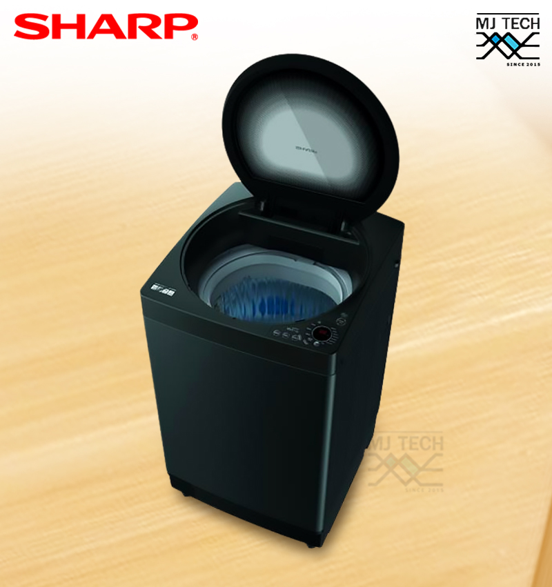 SHARP เครื่องซักผ้าฝาบน ขนาด 10 kg รุ่น ES-W10HT-GY **ส่งฟรี**