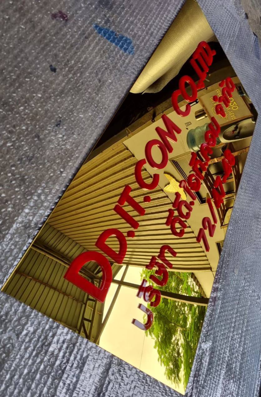 ป้ายมิลเลอร์ติดอักษรอะคริลิคไดคัท