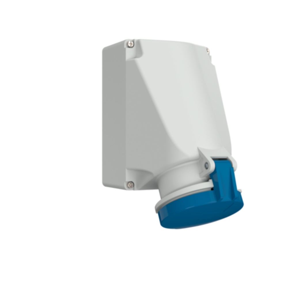 1137A MENNEKES ปลั๊กตัวเมียติดผนัง เข้าสายด้าน บน-ล่าง (2P+E) 63A 230V IP44
