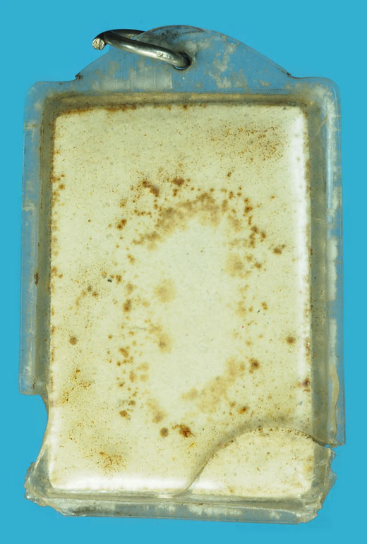 *37217 พระสมเด็จวัดราชนัดดา ปี 2515 เนื้อผง เลี่ยมพลาสติกเก่าวินเทจ (หลวงพ่อกวย วัดโฆษิตตรารามร่วมปลุกเสก) 9