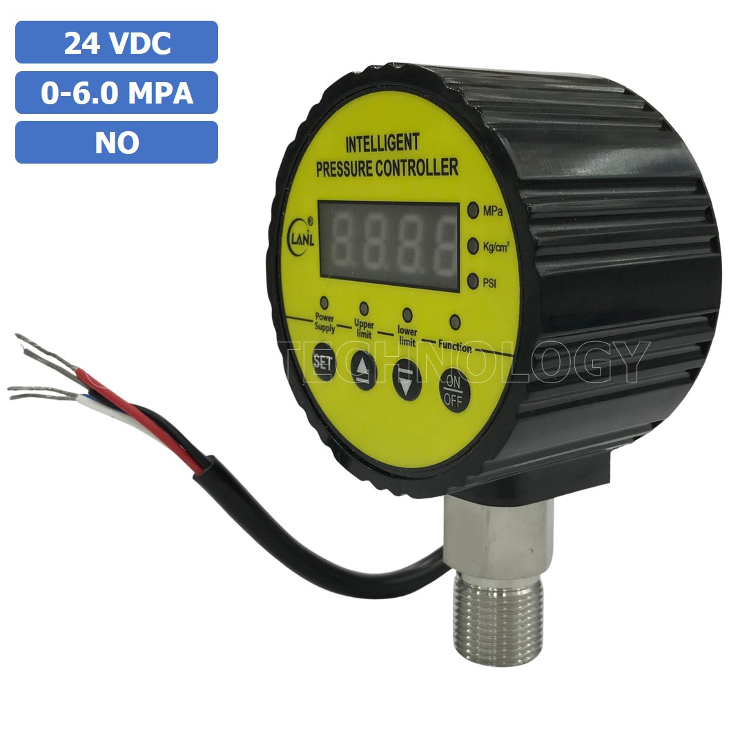 (1ชิ้น) LY-810 24VDC 6.0MPA สวิทช์แรงดันดิจิตอล เกจวัดแรงดันดิจิตอล Intelligent Pressure Controller Digital Pressure switch เครื่องวัดความดันดิจิตอล