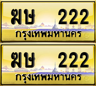 ทะเบียน 222 ป้ายประมูล - ฆษ 222 พร้อมส่งมอบ (2)