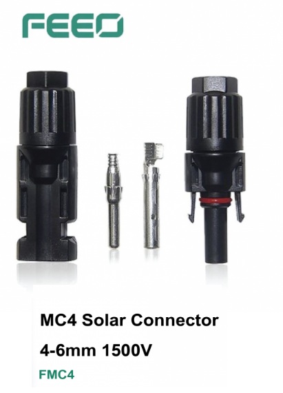 MC4 Solar Panel Connector 6.0mm² 1000V (FMC4) ขั้วต่อสายไฟสำหรับงานโซลาร์เซลล์ เชื่อมต่อระหว่างสายไฟกับสายไฟ