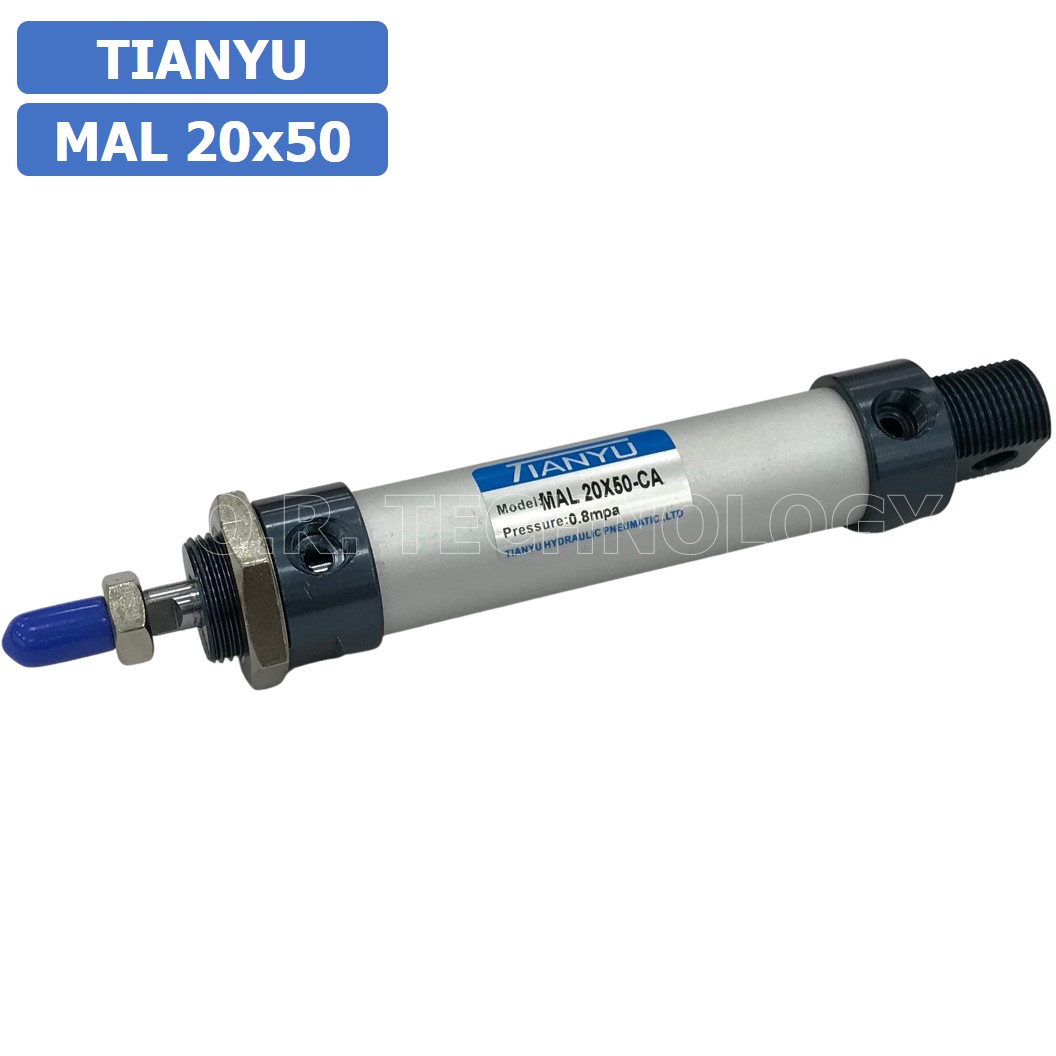 (1ชิ้น) กระบอกลม ขนาดเล็ก รุ่น MAL 20x50 (Mini Air Cylinder Series) Pneumatic Cylinder กระบอกลมนิวเมติก