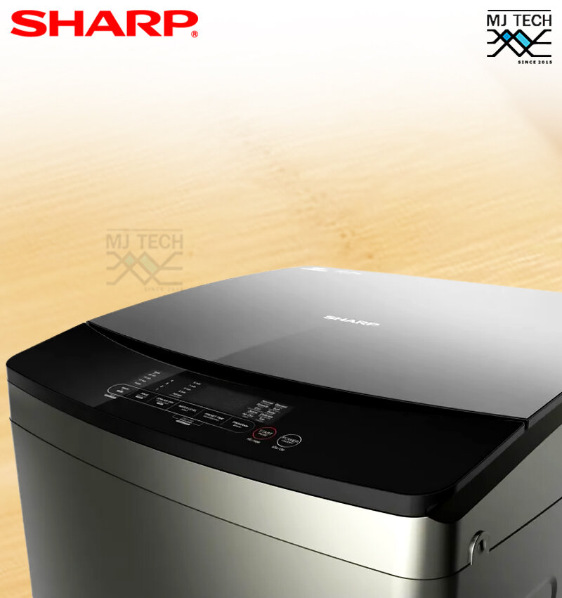 SHARP เครื่องซักผ้า ฝาบน ขนาด 12 กก. รุ่น ES-WJX12-GY