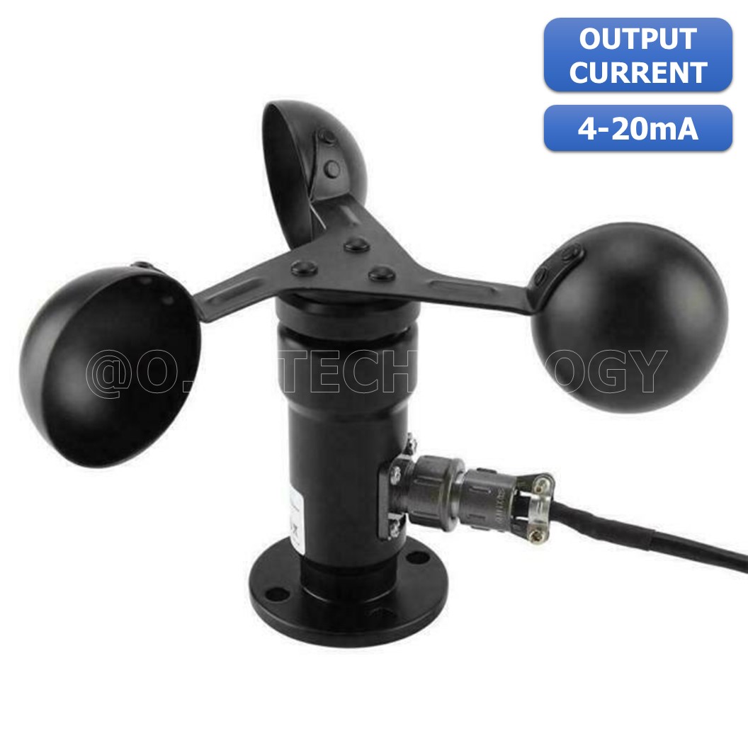 (1ชิ้น) NB064 เซนเซอร์วัดความเร็วลม แปลงเป็น กระแส 4-20mA Wind Speed Sensor Current Output 4-20mA