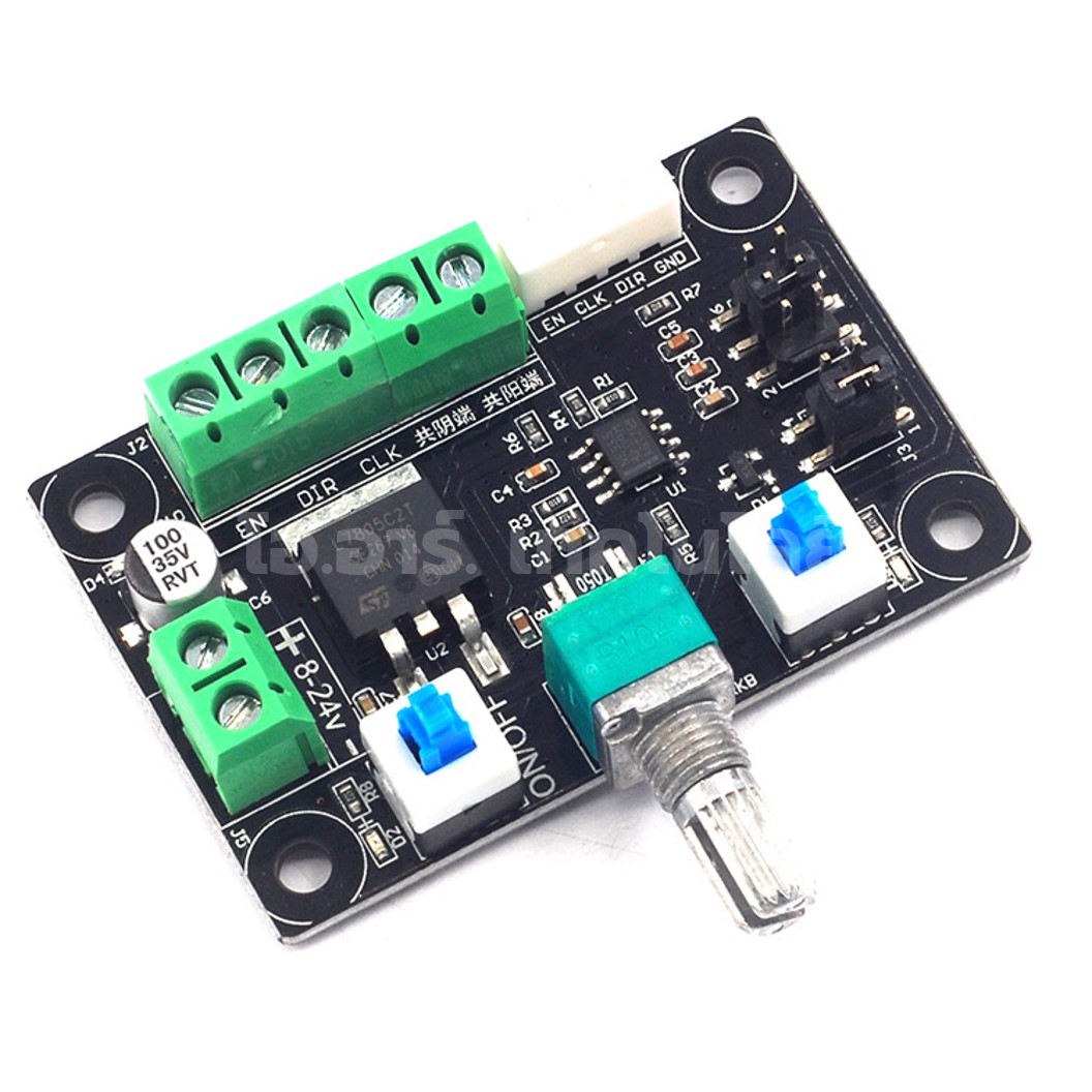 CD005 ไดร์ฟสเตปเปอร์มอเตอร์ Nema17/23 Stepper Motor Driver module pwm pulse signal generator 12-24V