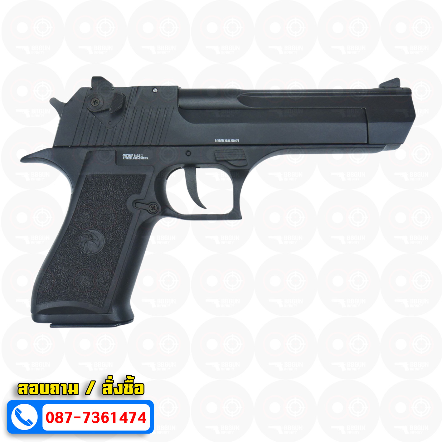 แบลงค์กัน RETAY EAGLE X Desert Eagle สีดำ Black BLANK GUN