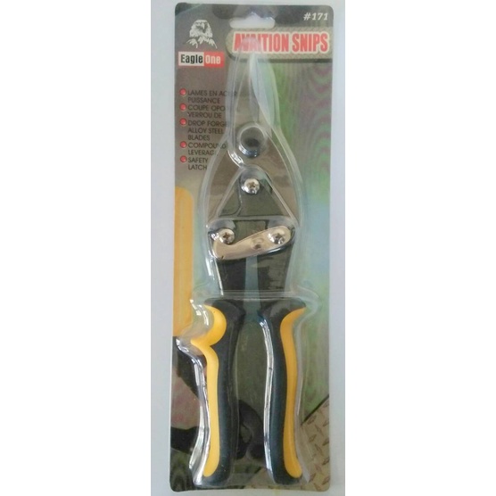 กรรไกรตัดเหล็กแผ่น Eagle One AVAITION SNIPS #171-S ตรง (ราคารวมแวท) กรรไกรตัดเหล็กแผ่นปากตรง กรรไกรตัดเหล็กแผ่นบาง (แผง 1 อัน)