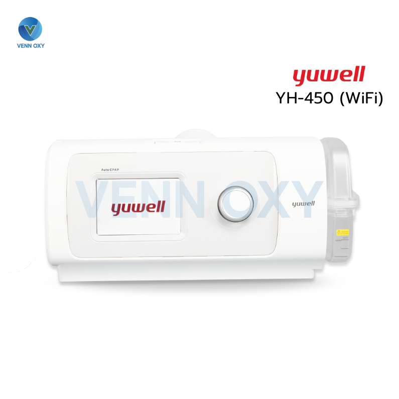 เครื่องช่วยหายใจชนิดแรงดันบวกต่อเนื่อง แบบปรับแรงดันอัตโนมัติ Auto CPAP ยี่ห้อ Yuwell รุ่น YH-450