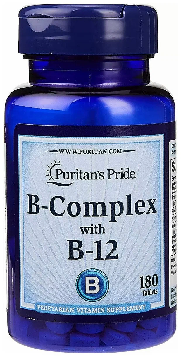 Puritan's Pride B-Complex with B-12 วิตามินบีรวม บีคอมเพล็กซ์ บำรุงร่างกายและระบบประสาทค่ะ