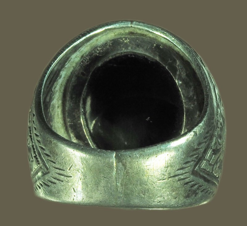 ขายแล้ว*39857 แหวนหัวนิล เนื้อเงินผสม เป็นเครื่ืองประดับสะสม 16