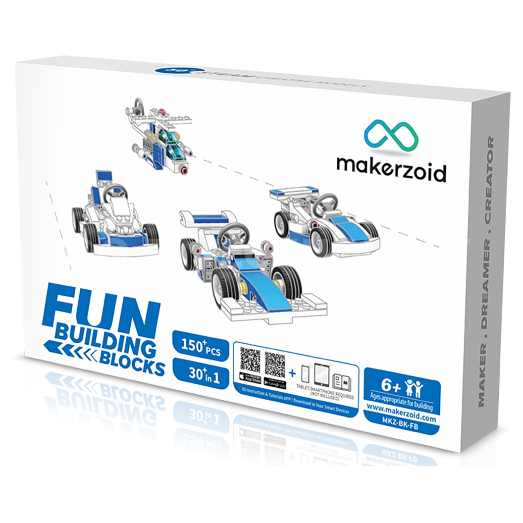Makerzoid MKZ-BK-FB Fun Building Block ชุดเรียนรู้ เสริมทักษะ หุ่นยนต์ ตัวต่อ ส่งเสริมการเรียนรู้