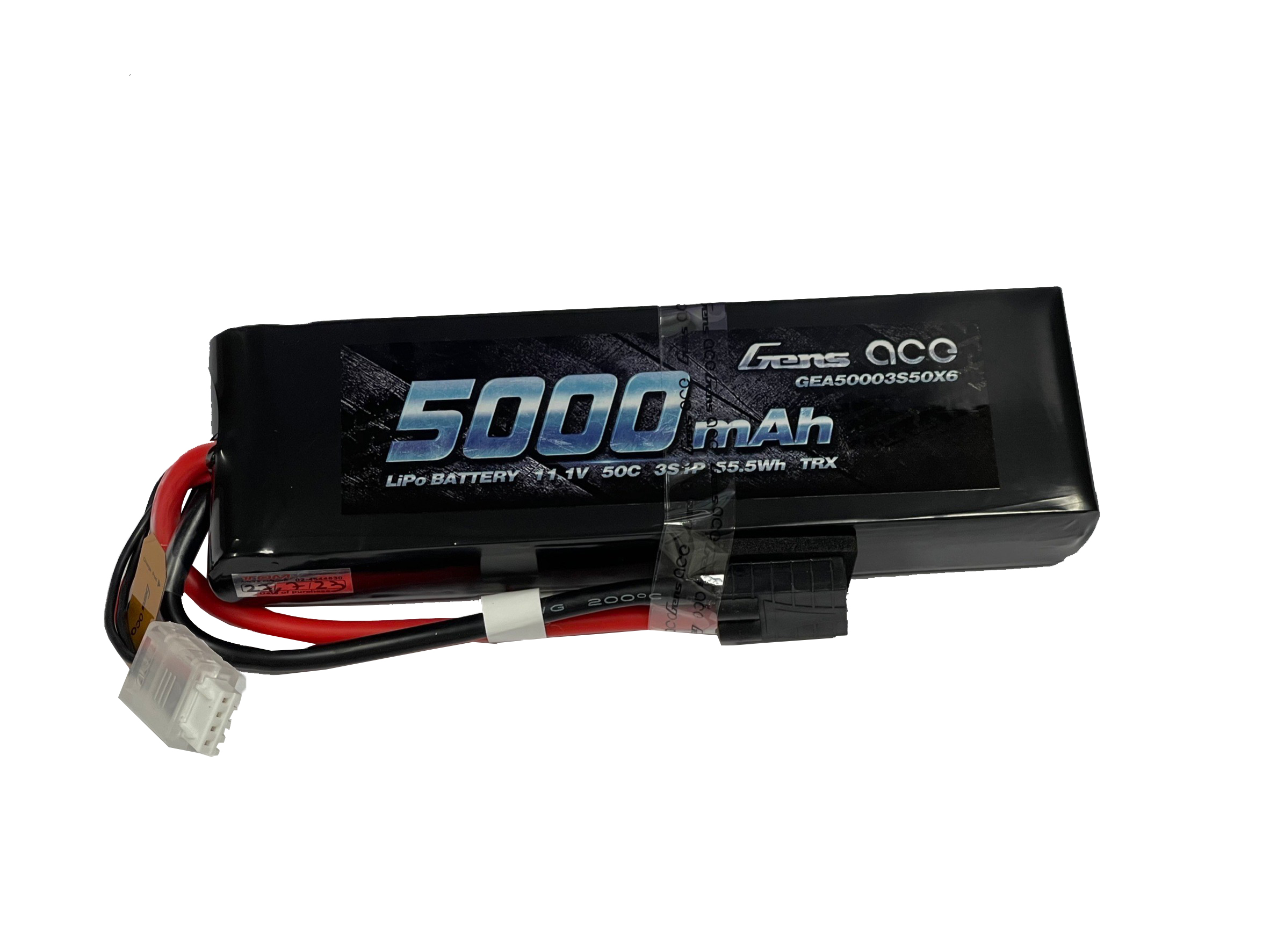 3S 5000mAh 50c Gens Lipo Gens Lipo 5000mAh 11.1V 3S 50c (ปลั๊ก TRX)