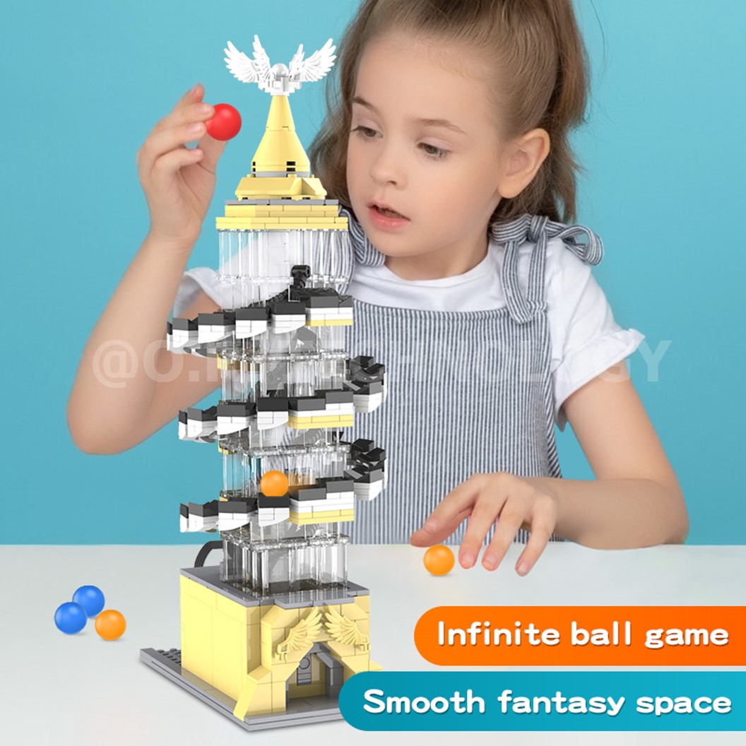 KEEYEE WORLD K96130 ชุดเรียนรู้ เสริมทักษะ Rolling Ball Building ตัวต่อ STEAM Educational Programmable Robot Kit Building Block