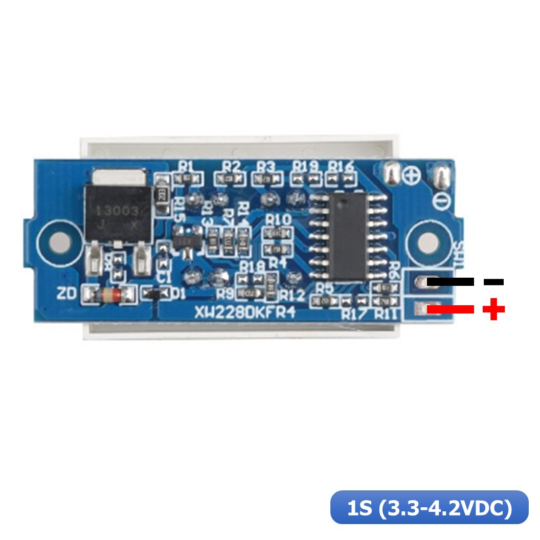 (1ชิ้น) NA606 จอแสดงผล แบตเตอรี่ จอแบตเตอรี่ ลิเธียม จอวัดแบตเตอรี่ 1S 18650 Li-po Lithium Battery Capacity Indicator Module 1S (3.3-4.2VDC)