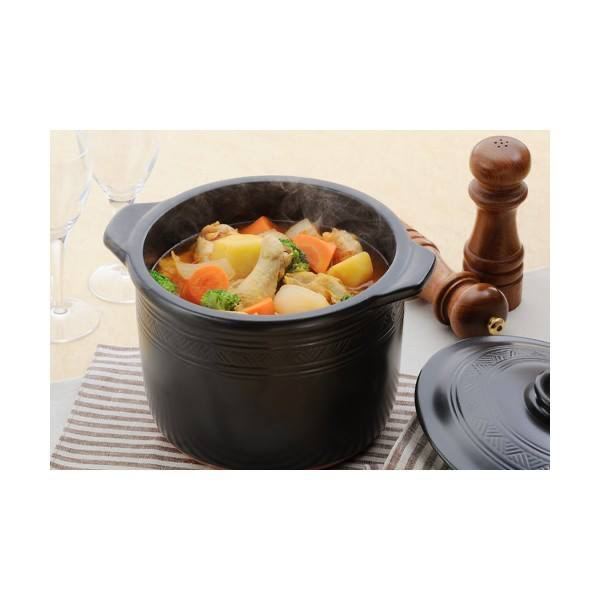 162-2111 Buono หม้อเคลือบดินเผา(GINPO) ขนาดบรรจุ 4.0 ลิตร