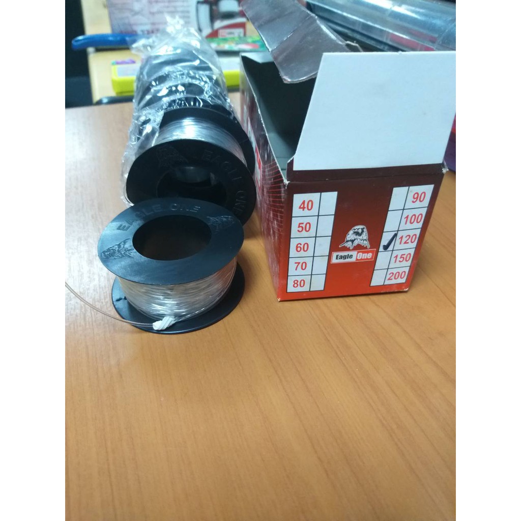 สายเอ็นใส ตรานกนางแอ่น (ราคารวมแวท)เบอร์ 40 50 60 70 80 90 100 120 150 และ 200 ร้อยลูกปัด ตกปลา