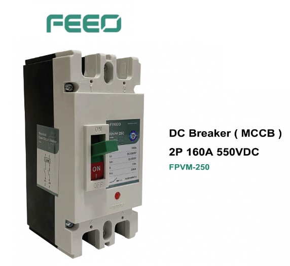 FPVM--250 DC Breaker 2P 200A 20KA 550VDC (MCCB) "FEEO"