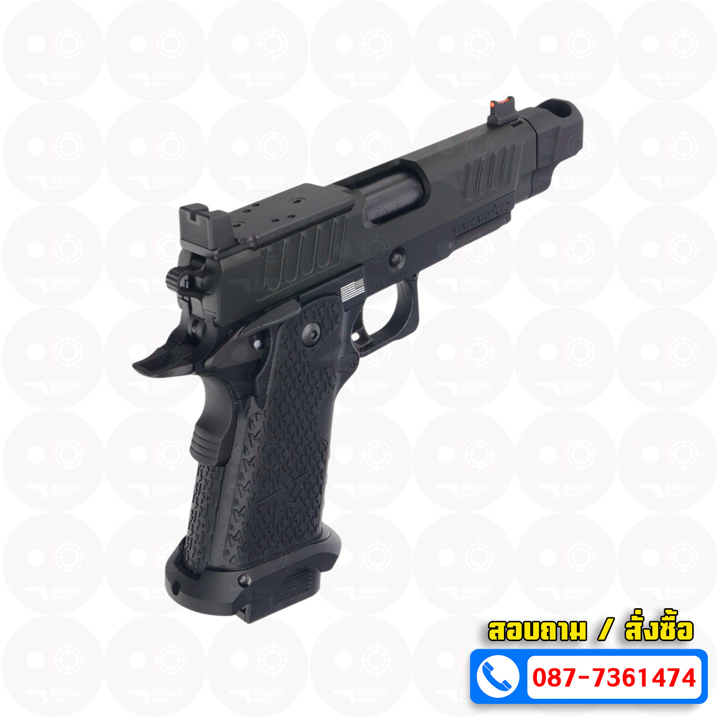 บีบีกันอัดแก๊ส ARMY R612-4 EMG Staccato C2 Comp 2011 VIP Grip BB GUN
