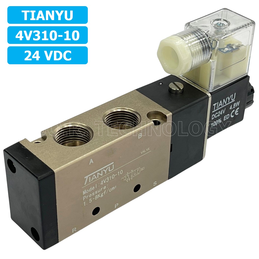 (1ชิ้น) 4V310-10 24VDC โซลินอยด์วาล์ว คอยล์ 1 ข้าง Single coil Solenoid Valve Pneumatic TIANYU โซลินอยด์วาล์วไฟฟ้า โซลินอยลม วาล์วลม กระบอกลม