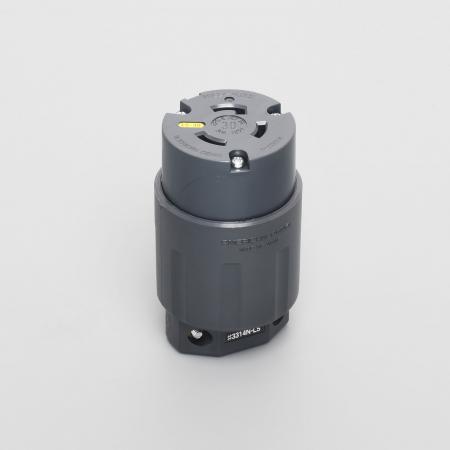 AMERICAN DENKI 3314N-L5 2-Pole 3-Wire Grounding 30A 125V (NEMA L5-30) Connector Body (Nylon Housing)