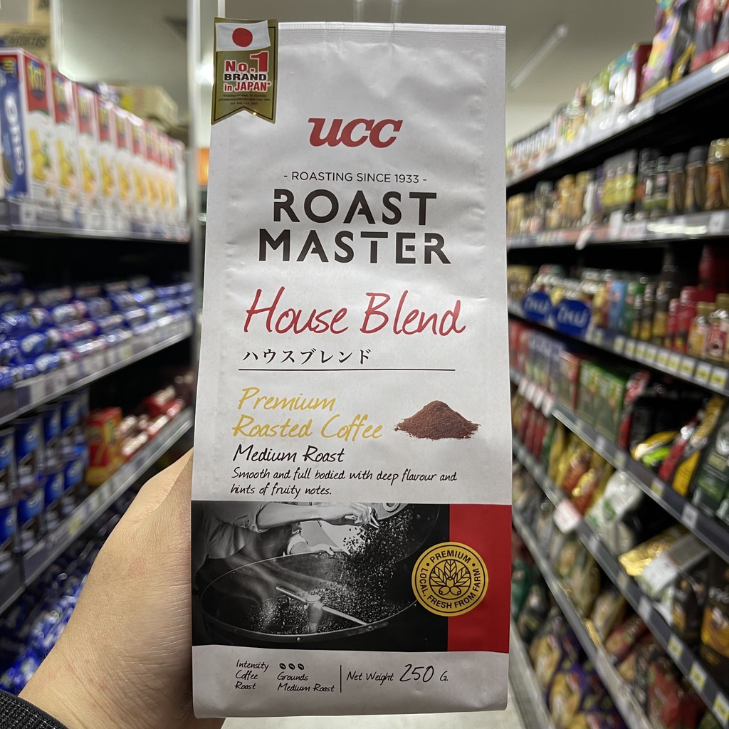 ยูซีซี โรสต์ มาสเตอร์ กาแฟคั่วบด 250 กรัม UCC Roast Master Ground Roasted Coffee 250 g.