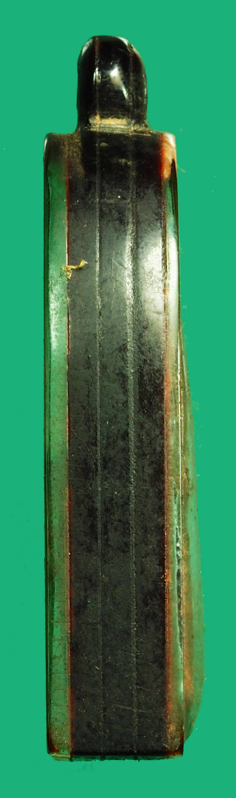 *36715 พระเนื้อดิน เจ้าของเดิมบอกเป็นของหลวงพ่อกวย วัดโฆษิตราราม ชัยนาท เลี่ยมพลาสติกเก่าวินเทจ 9.1