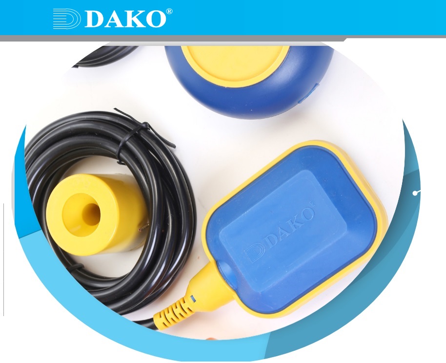 CF-A3.15 5M สวิทช์ลูกลอยทรงเหลี่ยม สายยาว 5 เมตร (FLOAT SWITCH ROUND SHAPE)"DAKO"