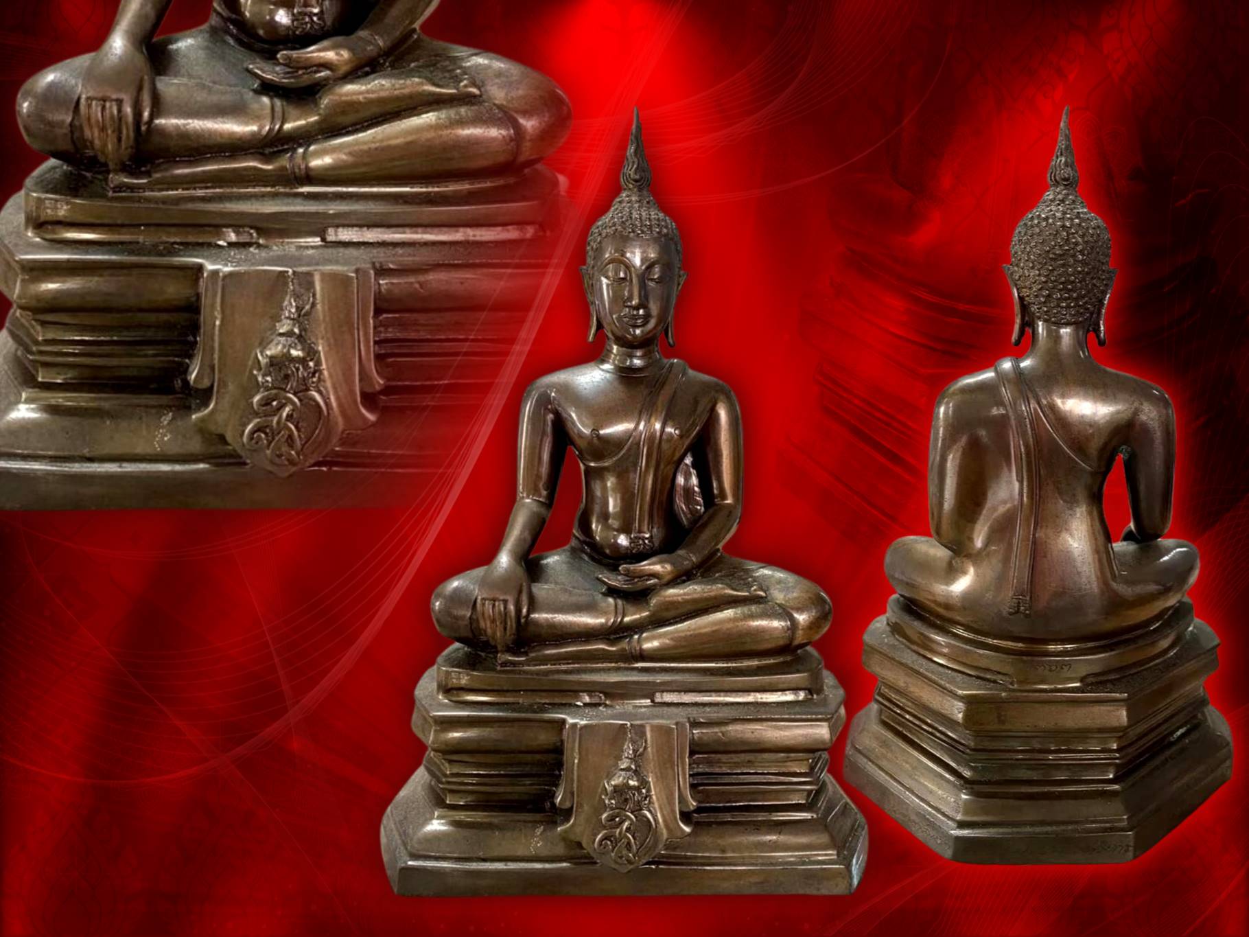พระพุทธรูปบูชา สก. ปี 2535 วัดบวรนิเวศวิหาร ขนาดหน้าตัก 5 นิ้ว หมายเลข 363 สมเด็จพระญาณสังวร สมเด็จพระสังฆราช ทรงเมตตาอธิฏฐานจิต พร้อมพระเกจิคณาจารย์ ทั่วประเทศ ณ วัดบวรนิเวศวิหาร