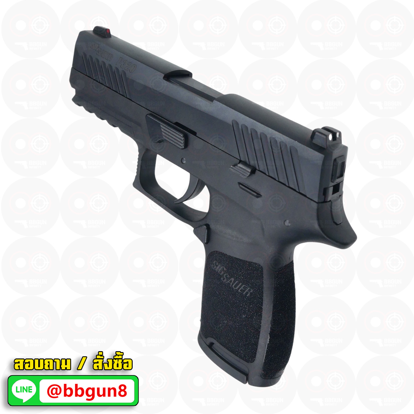 ปืนแบลงค์กัน Ceonic SIG SAUER P320 Compact 9mm. P.A.K blank gun (แถมกล่องใส่ปืน แม็กาซีน 2 อัน แส้ น้ำยาทำความสะอาด)