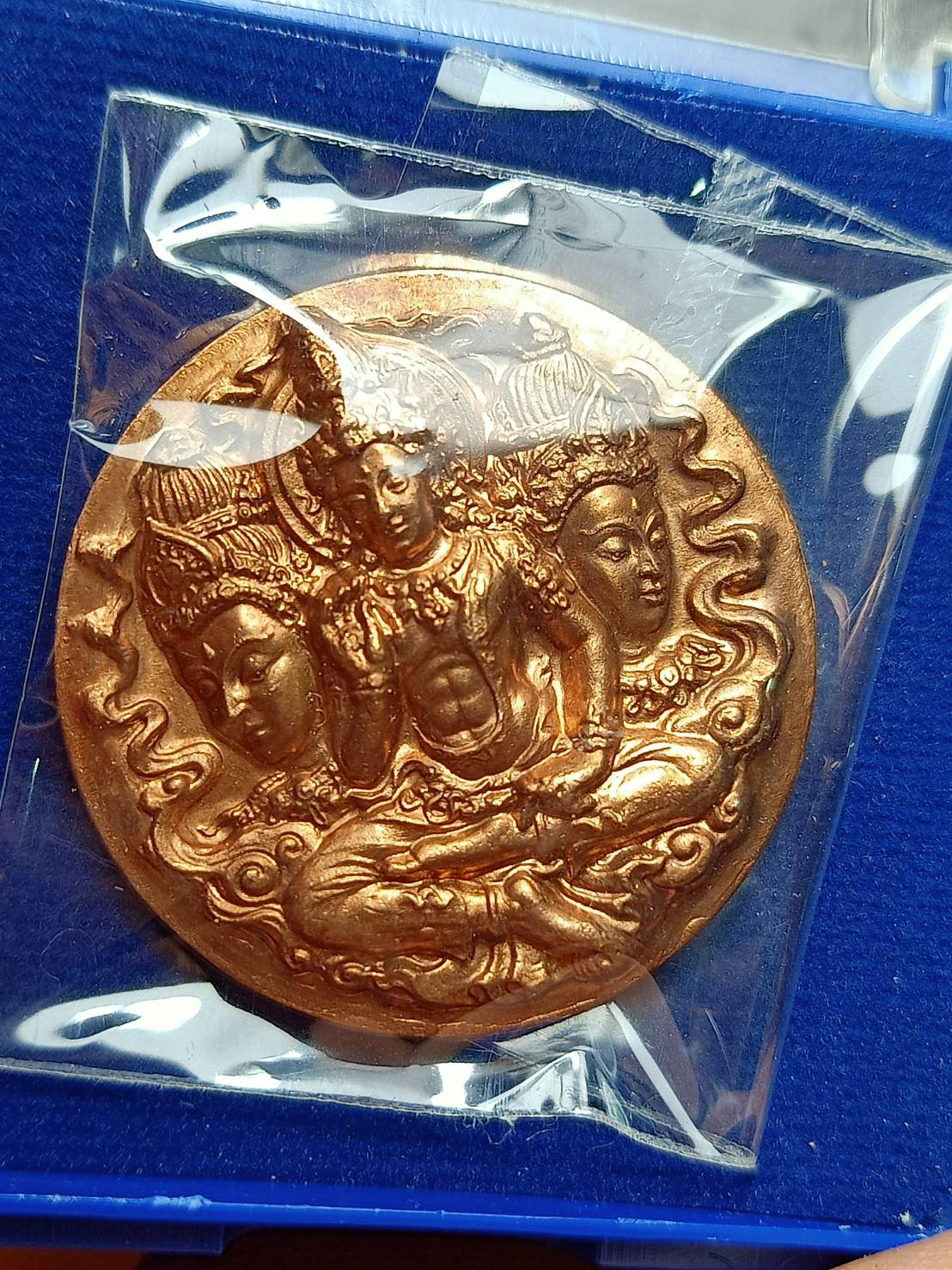 พระเทวราชโพธิสัตว์จตุคามรามเทพ รุ่นทรัพย์ราชัน มหาพิธีพุทธา-เทวาภิเษก ณ ศาลหลักเมือง วัดพระมหาธาตุ จ.นครศรีธรรมราช พร้อมกล่อง (SKU-08199)