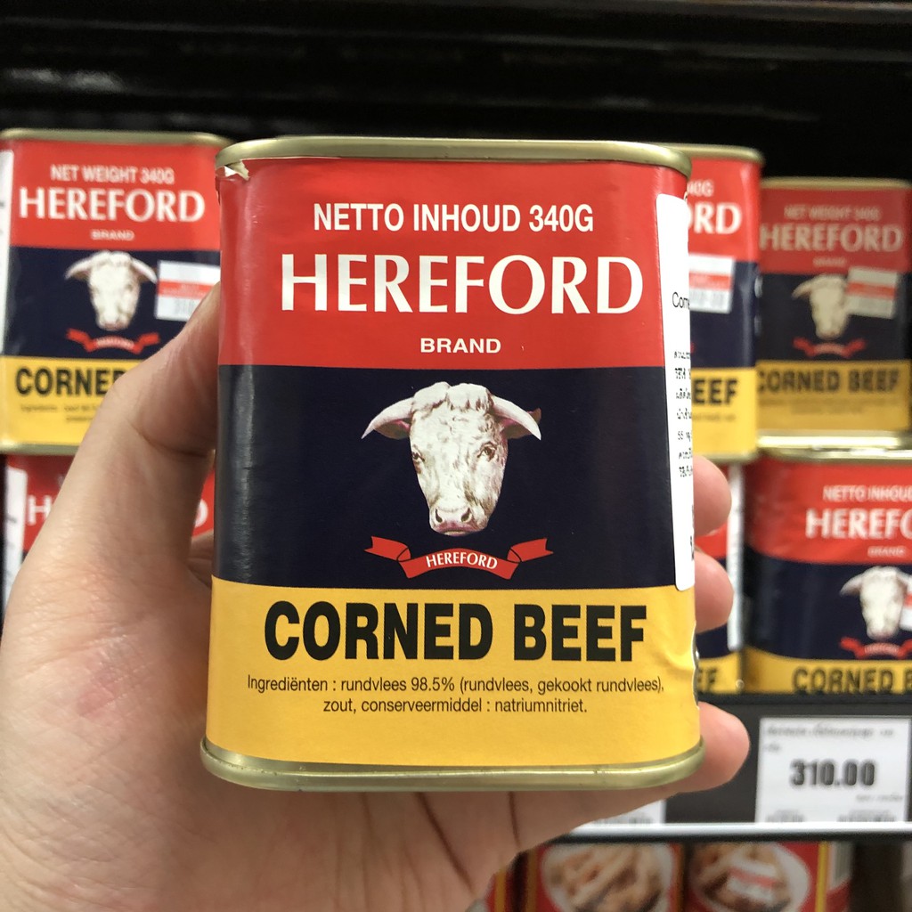 เฮียร์ฟอร์ด คอร์น บีฟ 340 ก. Hereford Corned Beef 340 g.