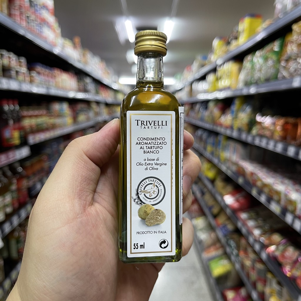 Trivelli Tartufi น้ำมันเห็ดทรัฟเฟิลขาว 55 มล. White Truffle Oil 55 ml.