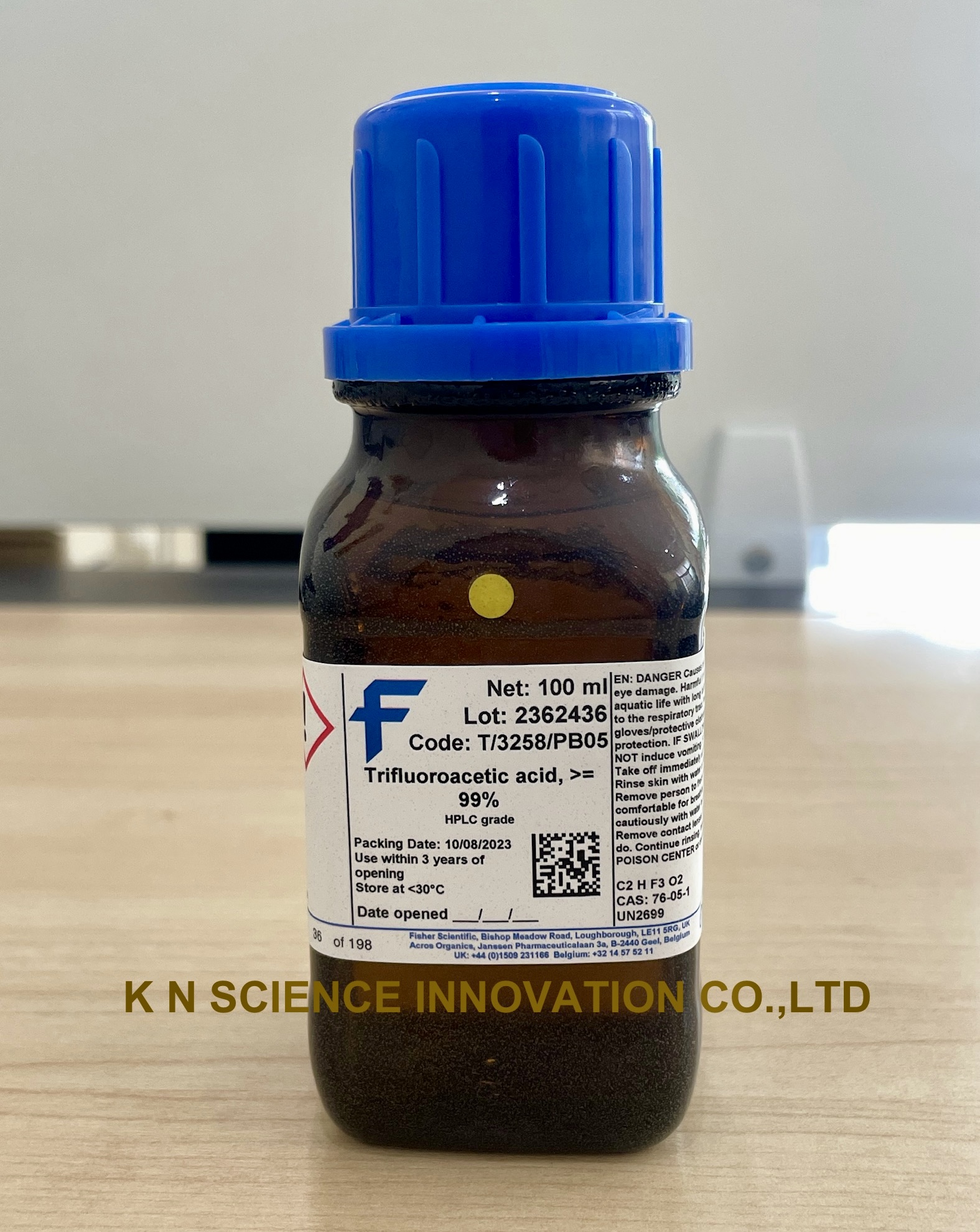 Trifluoroacetic acid, HPLC , 100 ml , Fisher Chemical™ T/3258/PB05