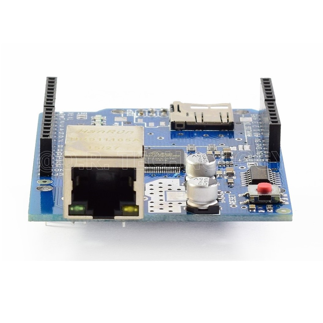 (1ชิ้น) AA009 Ethernet Shield W5100 บอร์ดต่ออินเตอร์เน็ต บอร์ดต่อสายแลน สำหรับ Arduino UNO R3 ATMega 328 1280 MEGA2560 พร้อมช่อง Micro SD card