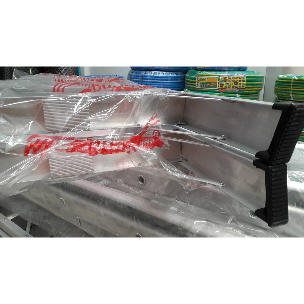 บันไดอลูมิเนียม 3-6 ขั้น ขาใหญ่ขึ้น-ลงได้ 2 ทาง (ราคารวมแวท) รุ่นหนาพิเศษ BARCO บันไดพับ บันไดพับได้อลูมิเนียม