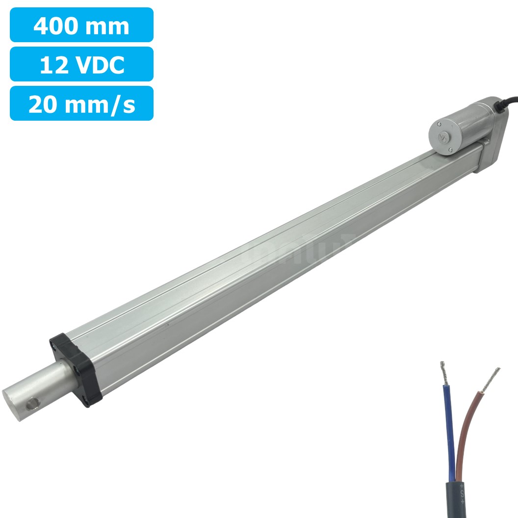 CLB-400 12VDC มอเตอร์ก้านชัก ระยะชัก 400mm 20mm/s 700N Electric Linear Actuator Low Noise เสียงรบกวนน้อย พัตเตอร์ไฟฟ้า Putter