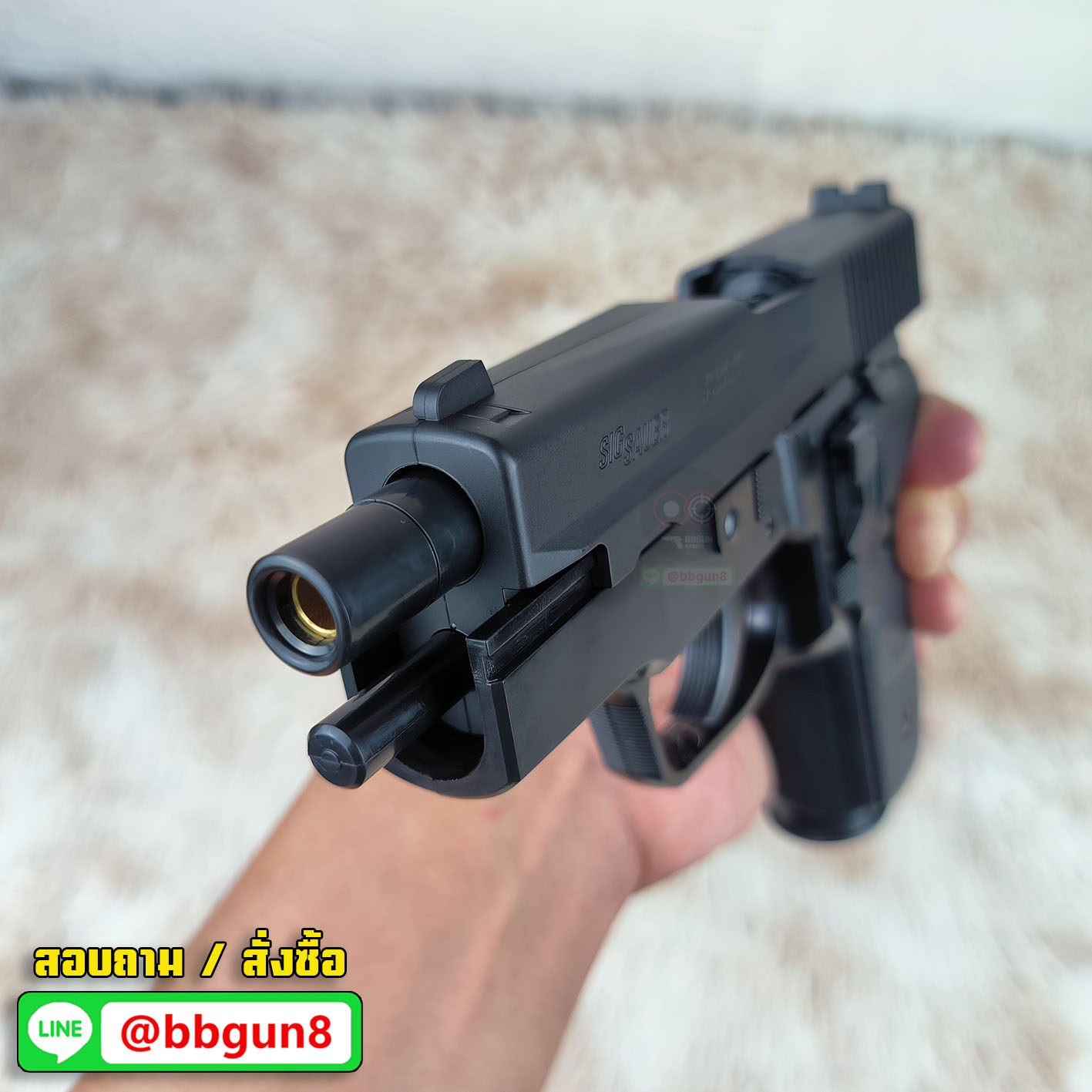 ปืนอัดลมชักยิง Tokyo Marui Sig Sauer P228 Spring Pistol (HG, Hop Up)
