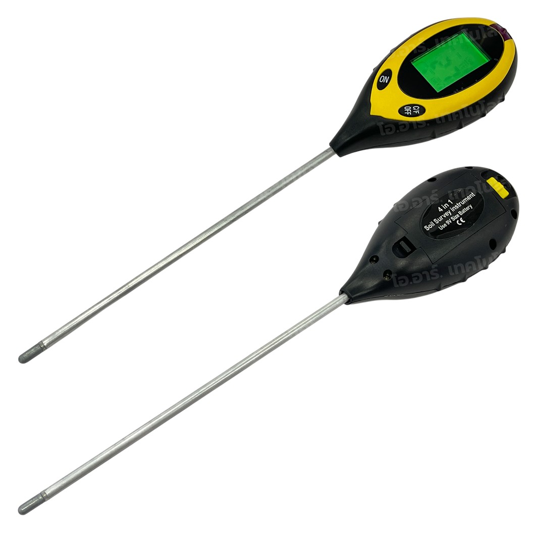 SOIL-001 Soil Survey Instrument sensor 4 in 1 เซนเซอร์วัดอุณหภูมิ ความชื้น ความเข้มแสง และค่า PH ในดิน Temperature+Soil moisture+Light density+PH soil detector environmental testing meter